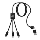 5-in-1 Charging Cable With Light-Up Logo Imprinted with Logo (Q619822)