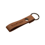 Leather Snap Keytag Imprinted with Logo (Q624922)