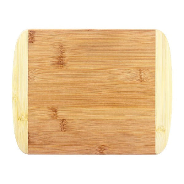 11 x 8.75 Inch Two-Tone Bamboo Cutting Board (Q625022)