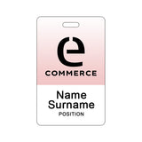 Memphis Event Name Badge: 3 x 4 In. Imprinted with Logo (Q630022)
