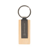 Bamboo Key Tag Imprinted with Logo (Q630822)