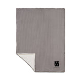 Field & Co.® Cable Knit Sherpa Blanket Imprinted with Logo (Q631322)