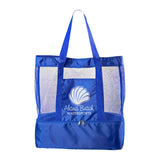 Nautical Insulated Beach Bags Imprinted with Logo (Q636711)