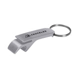 Aluminum Bottle/Can Opener with Key Ring Imprinted with Logo (Q639311)