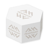 Post-it® Printed Notes Cubes - Hexagon Half Cube Imprinted with Logo (Q641332)