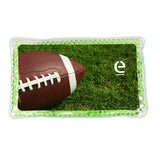 Aqua Pearls™ Large Rectangle Football Hot/Cold Pack Imprinted with Logo (Q642022)