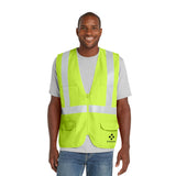 CornerStone® - ANSI 107 Class 2 Mesh Back Safety Vest Imprinted with Logo (Q64265)