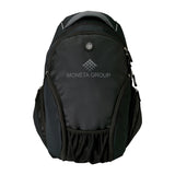 600D Poly Padded Backpack Imprinted with Logo (Q643311)