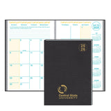 Morocco Cover Academic Monthly Desk Planner Imprinted with Logo (Q650211)