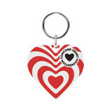 Acrylic Key Tag - Heart Imprinted with Logo (Q651022)
