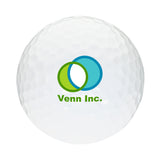 White Golf Ball STD Service Imprinted with Logo (Q671222)