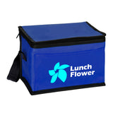 6 Pack Cooler Soft Lunchbox - Full Color Imprinted with Logo (Q671322)