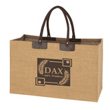 Jumbo Jute Tote Bag Imprinted with Logo (Q676922)
