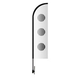 9 ft. Height Bow Flag Carbon Fiber Kit - Double Sided Print Imprinted with Logo (Q679022)