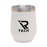 Aria 12 oz. Double Wall Vacuum Wine Cup Imprinted with Logo (Q680622)