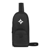 Repeat Recycled Poly Sling - Black Imprinted with Logo (Q682022)