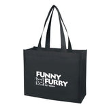 Matte Laminated Non-Woven Shopper Tote Imprinted with Logo (Q682235)