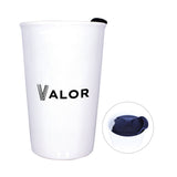 11 oz. Double Wall Ceramic Tumbler Imprinted with Logo (Q685111)
