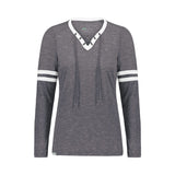 Holloway Eco Revive™ Women's Monterey Long Sleeve V-Neck T-Shirt Imprinted with Logo (Q685222)