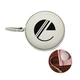 5 Ft. Pocket Pal Vegan Leather Measuring Tape Imprinted with Logo (Q688822)