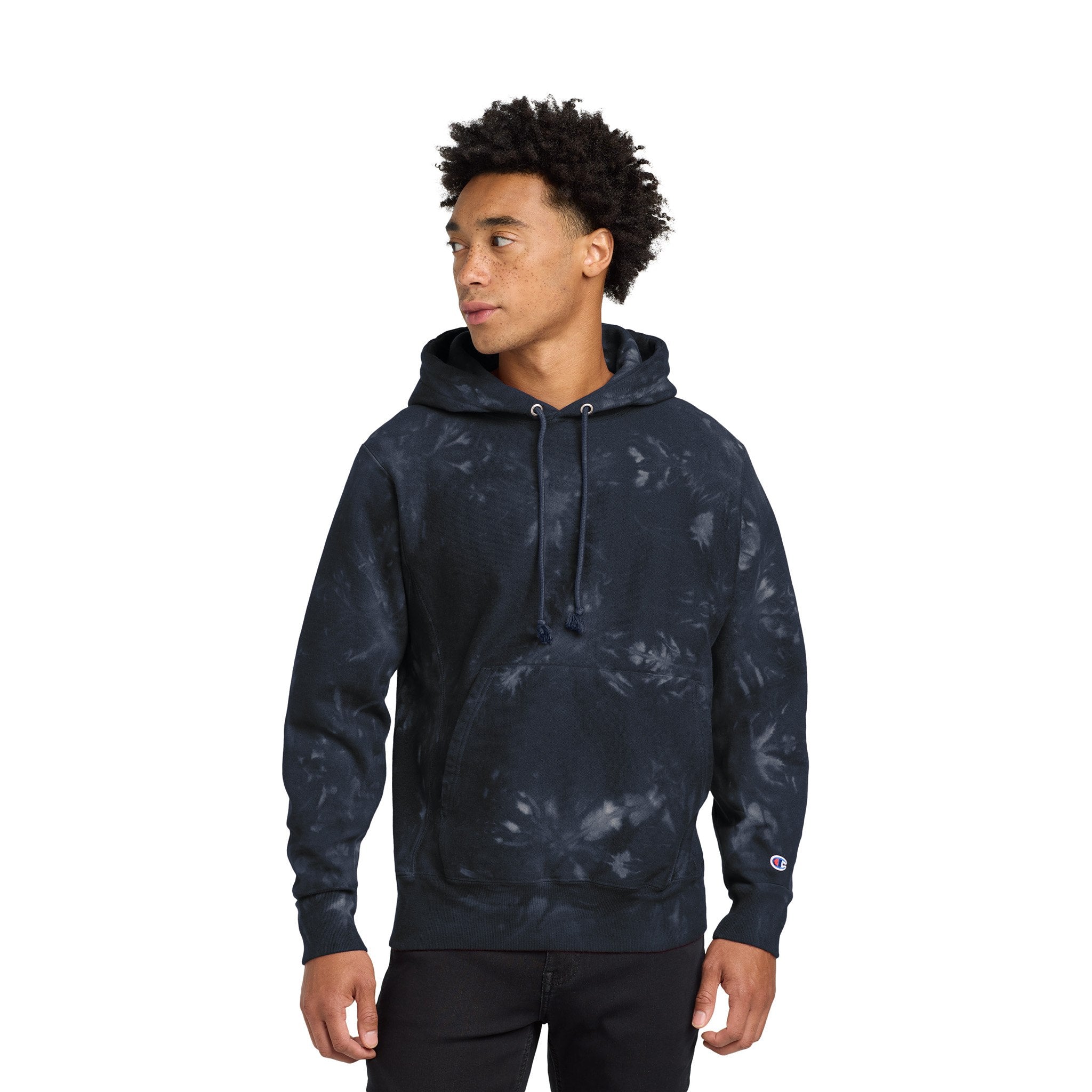 Champion® Reverse Weave® Scrunch-Dye Tie-Dye Hooded Sweatshirt (Q692332)