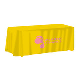 8-ft. Non-Fitted Front Print Only Table Cover Imprinted with Logo (Q698022)