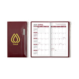 Academic Zip Back Planner - Solid Color Imprinted with Logo (Q698222)