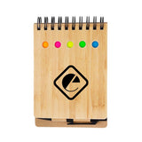 Ridgecrest 3-in-1 Bamboo Jotter With Pen Imprinted with Logo (Q701722)