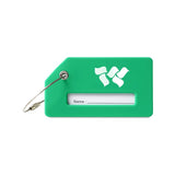 Silicone Luggage Tag - Green Imprinted with Logo (Q703022)