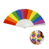 Rainbow Accordion Fan Imprinted with Logo (Q703122)