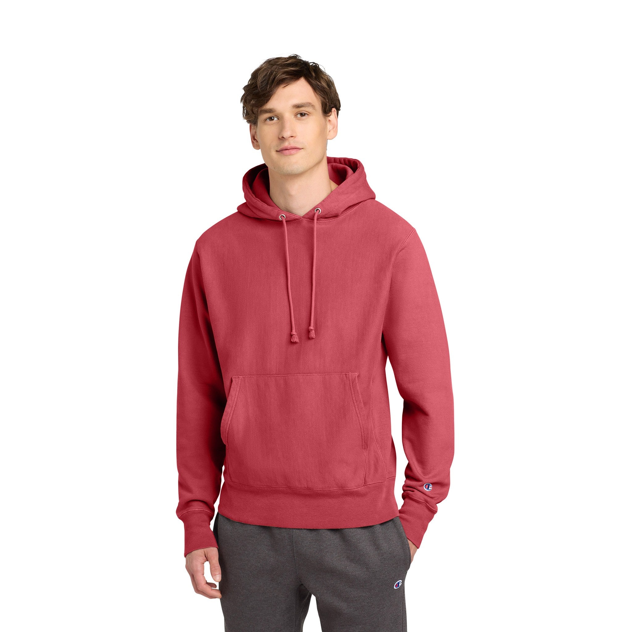 Champion® Reverse Weave® Garment-Dyed Hooded Sweatshirt (Q703332)