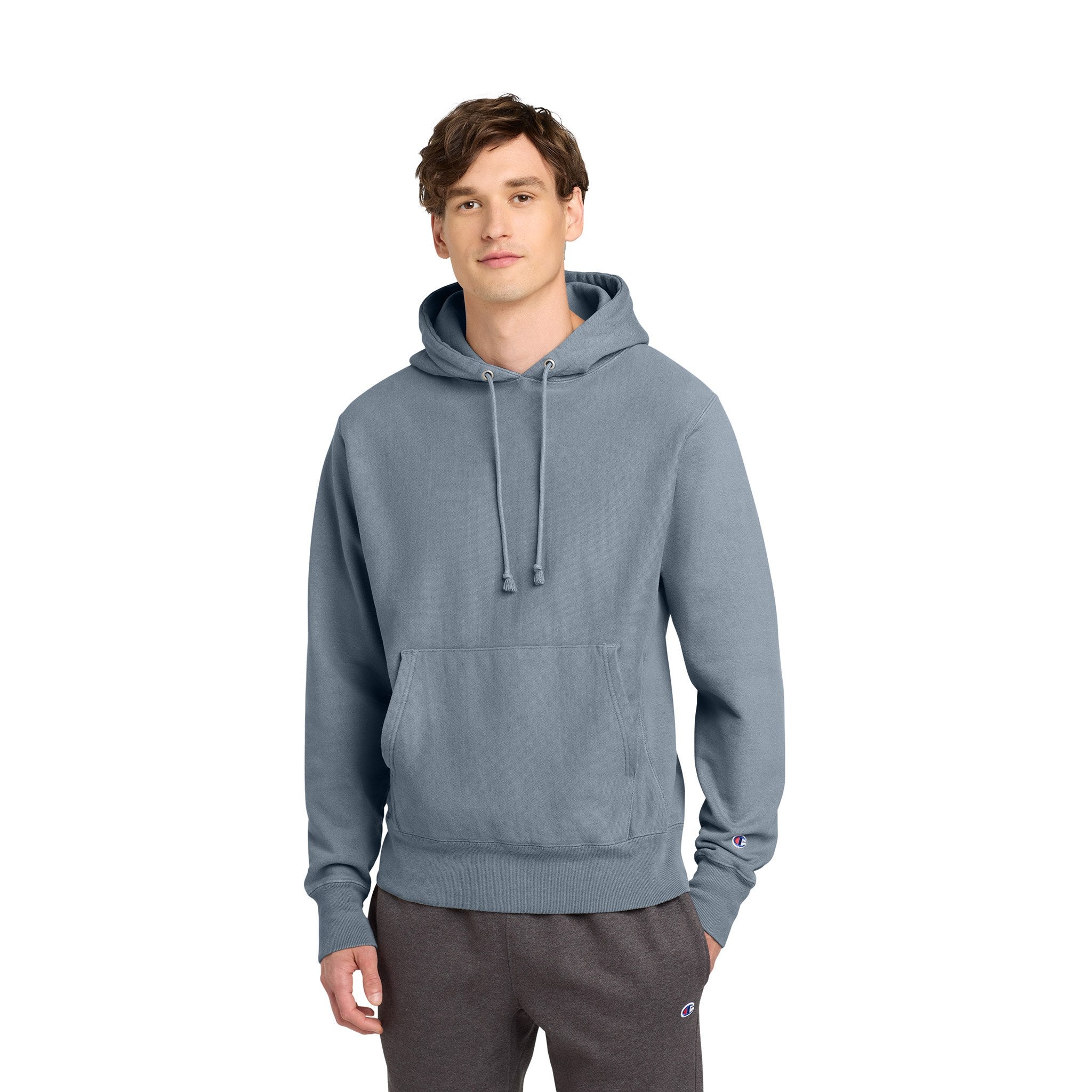 Champion® Reverse Weave® Garment-Dyed Hooded Sweatshirt (Q703332)