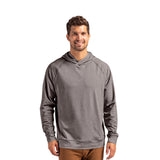 Cutter & Buck Adapt Knit Recycled Mens Heathered Hooded Pullover Imprinted with Logo (Q704332)