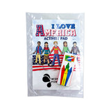 I Love American Activity Pad Fun Pack Imprinted with Logo (Q712122)