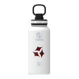 32 Oz. Takeya Water Bottle - White Imprinted with Logo (Q721622)