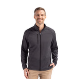 Cutter & Buck Peshastin Fleece Mens Full Zip Jacket Imprinted with Logo (Q724332)