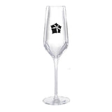 8 Oz. Exclusive Prism Flute - Deep Etched  Imprinted with Logo (Q726022)