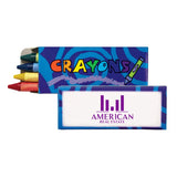 4Pk Crayons Imprinted with Logo (Q727822)