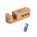 Bamboo Desktop Cable Organizer Imprinted with Logo (Q730822)