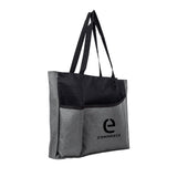 Delegate Heathered Tote Bag Imprinted with Logo (Q731922)
