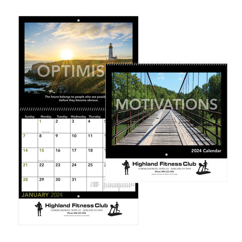 Motivations Wall Calendars - Spiral (Q732011)
