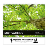 Motivations Wall Calendars - Spiral Imprinted with Logo (Q732011)