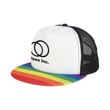 Rainbow Trucker Caps Imprinted with Logo (Q733711)