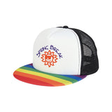 Rainbow Trucker Caps Imprinted with Logo (Q733711)