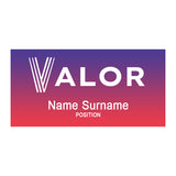 Tucson Express Plastic Name Badge: 3 x 1.5 In. Imprinted with Logo (Q740022)