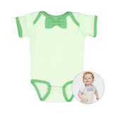 Rabbit Skins Infant Baby Rib Bow Tie Bodysuit Imprinted with Logo (Q742332)