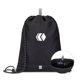 Repeat Recycled Poly Cinchpack - Medium Grey Imprinted with Logo (Q744822)