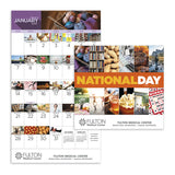 National Day - Stapled Calendar Imprinted with Logo (Q754722)