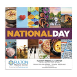 National Day - Stapled Calendar Imprinted with Logo (Q754722)