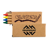4Pk Wax Crayons Imprinted with Logo (Q757822)
